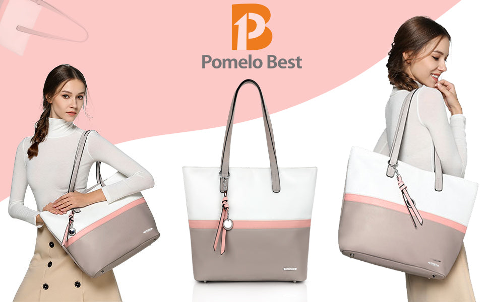 Bolsa feminina senhoras shopper grande sacola de couro do plutônio bolsa de ombro com compartimento grande para escritório escola compras