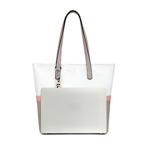 Bolsa feminina senhoras shopper grande sacola de couro do plutônio bolsa de ombro com compartimento grande para escritório escola compras