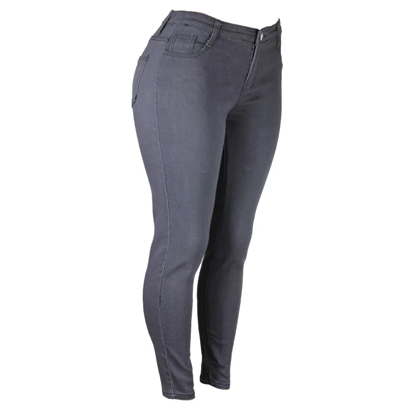XS-6Xl cintura alta estiramento magro lápis calças jeans feminino plus size calças jeans