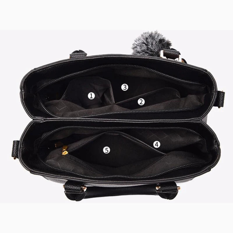 Bordado mensageiro sacos de bolsas de couro feminino sacos para mulheres sac a principal senhoras bola de cabelo saco de mão