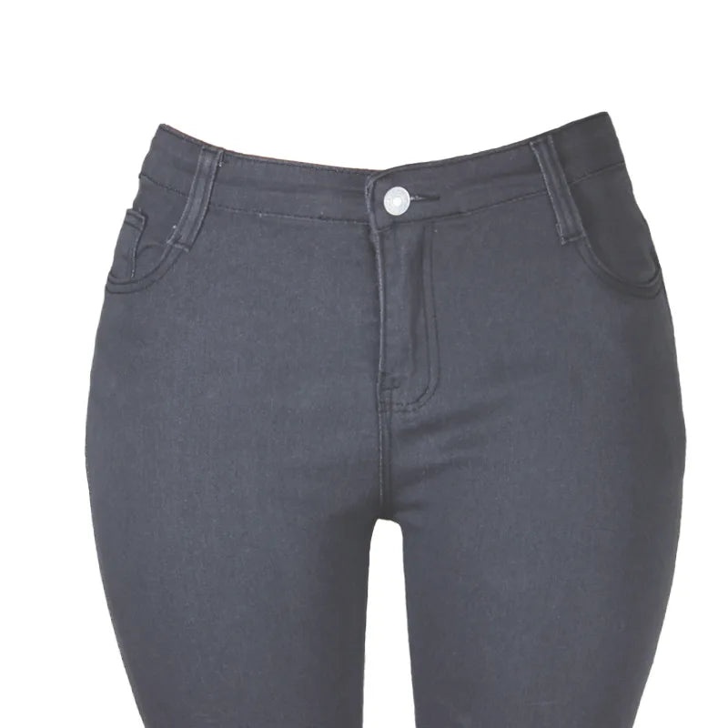 XS-6Xl cintura alta estiramento magro lápis calças jeans feminino plus size calças jeans