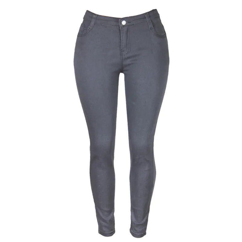 XS-6Xl cintura alta estiramento magro lápis calças jeans feminino plus size calças jeans