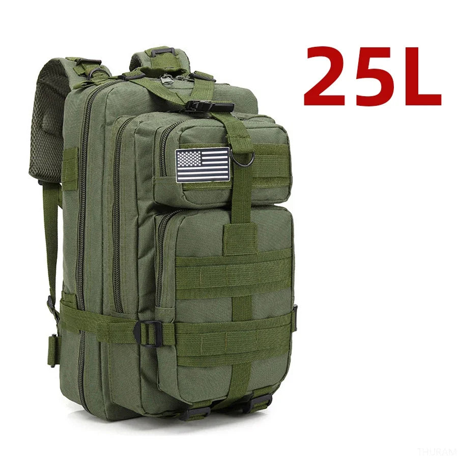 25l/50l resistente náilon impermeável tático esportes trekking pesca caça acampamento caminhadas saco mochila ao ar livre
