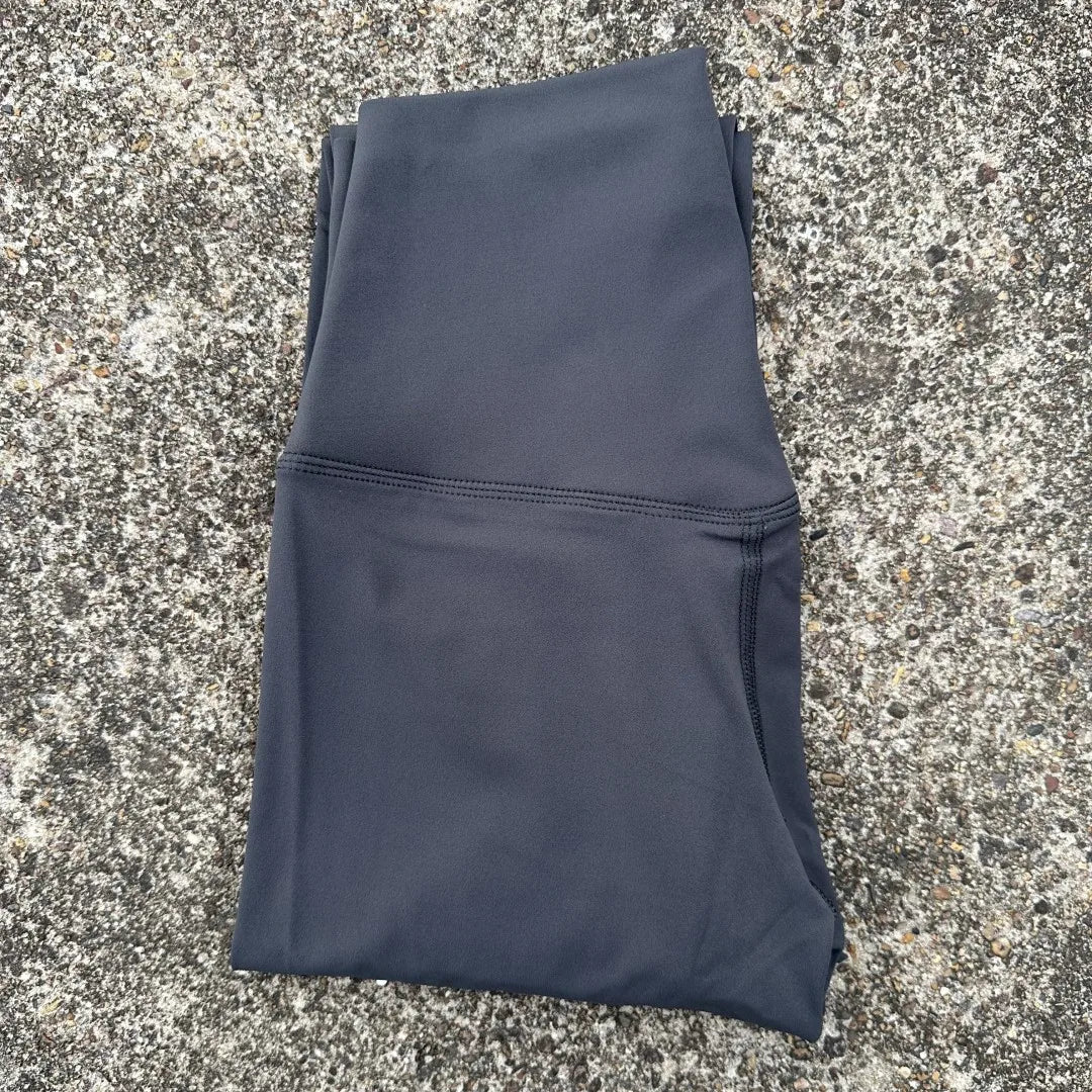 Cor sólida cintura alta yoga legging macio feminino esporte calça apertado manteiga atlético ginásio treinamento abrangente jog volta cintura bolso