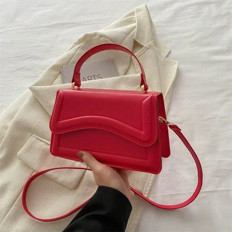 Alta qualidade bolsa de couro do plutônio bolsa feminina cor sólida ombro crossbody sacos senhora mensageiro pequena tote para meninas