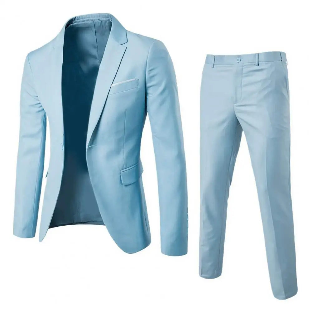 Calças masculinas formais 2 peças ternos masculinos terno de baile de casamento fino ajuste negócios trabalho wear ternos jaqueta do noivo masculino terno formal calças
