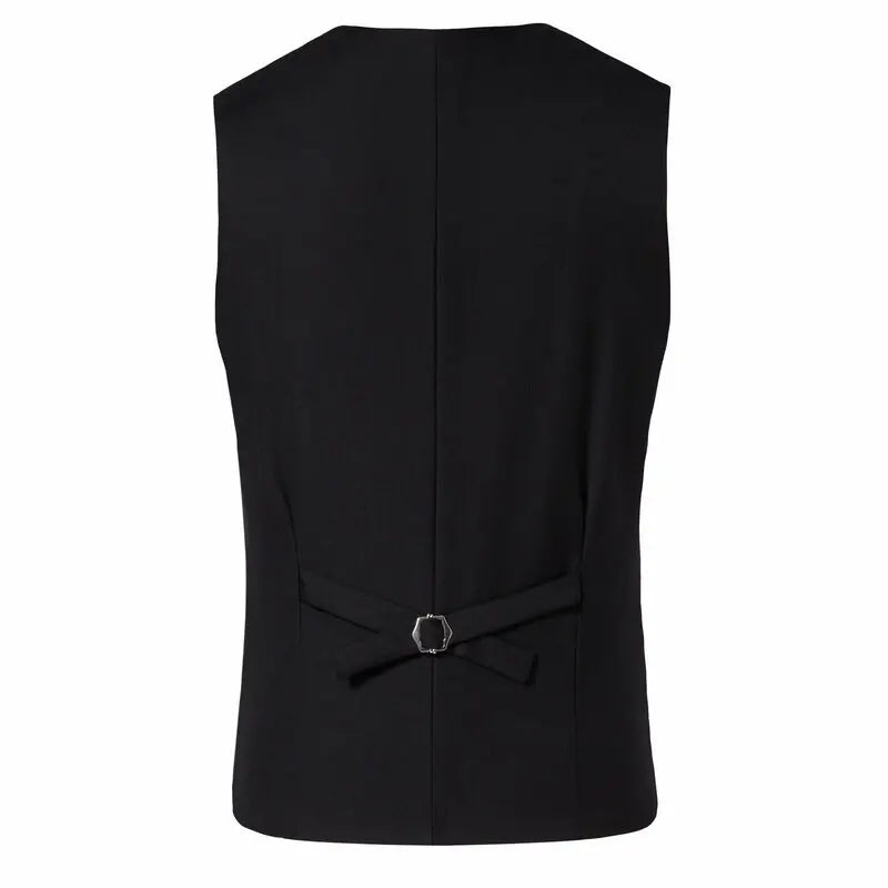 Terno masculino (blazer + colete + calças) moda negócios cor sólida casamento estilo britânico workwear, terno de desempenho casual