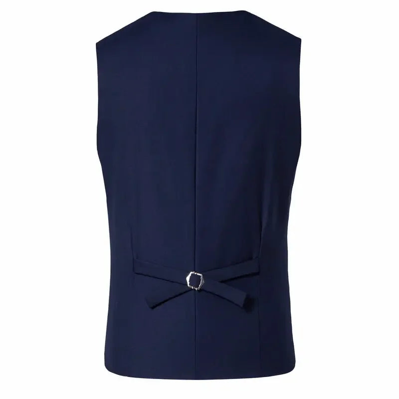 Terno masculino (blazer + colete + calças) moda negócios cor sólida casamento estilo britânico workwear, terno de desempenho casual