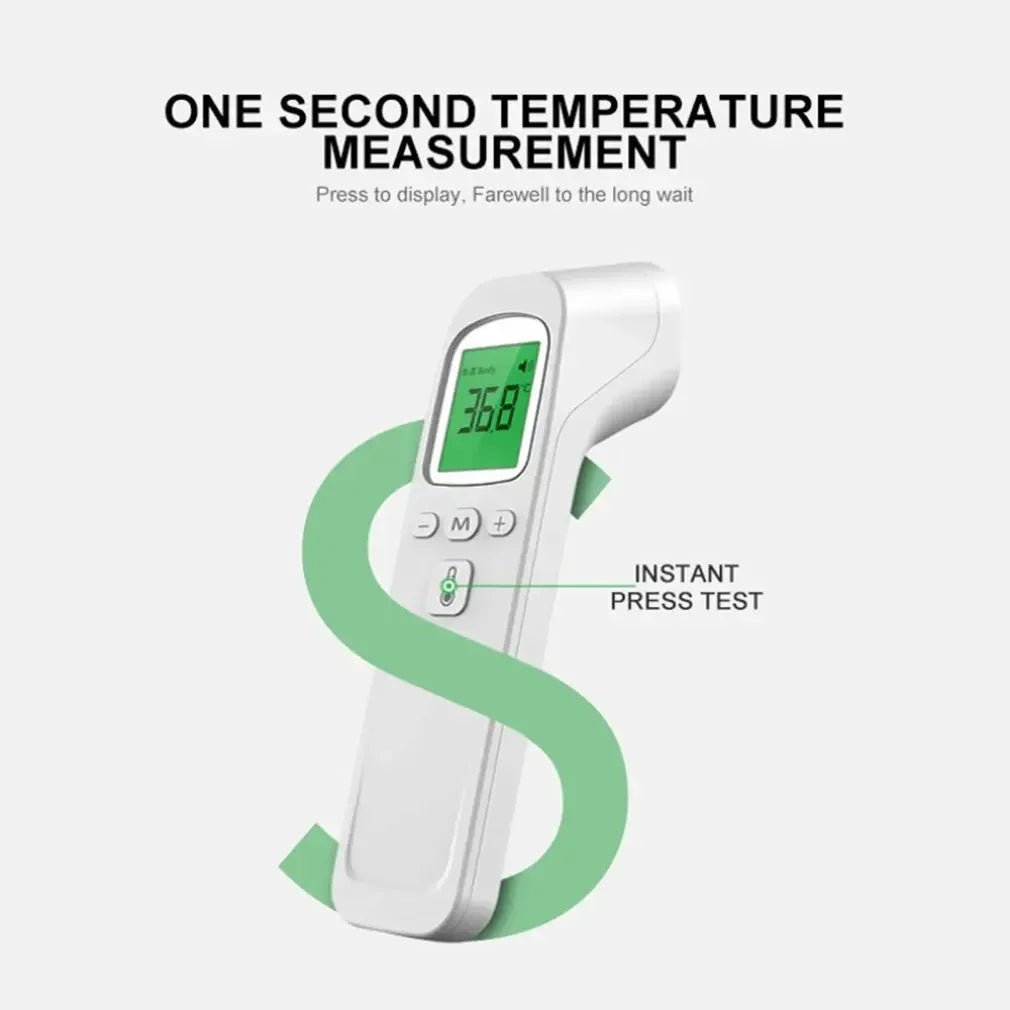 Termômetro infravermelho digital médico, sem contato, portátil, medição rápida de temperatura, corpo, testa
