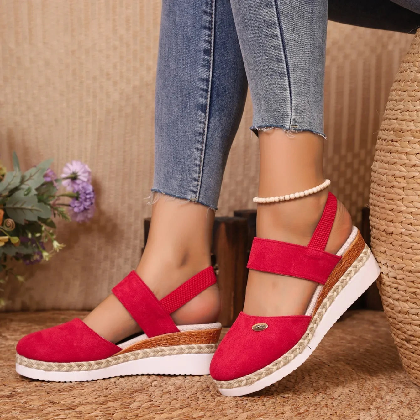 2025 novas mulheres dedo do pé fechado sandálias de cunha moda alpercatas sandálias plataforma fivela cinta sapatos gladiador mulher zapatos de mujer