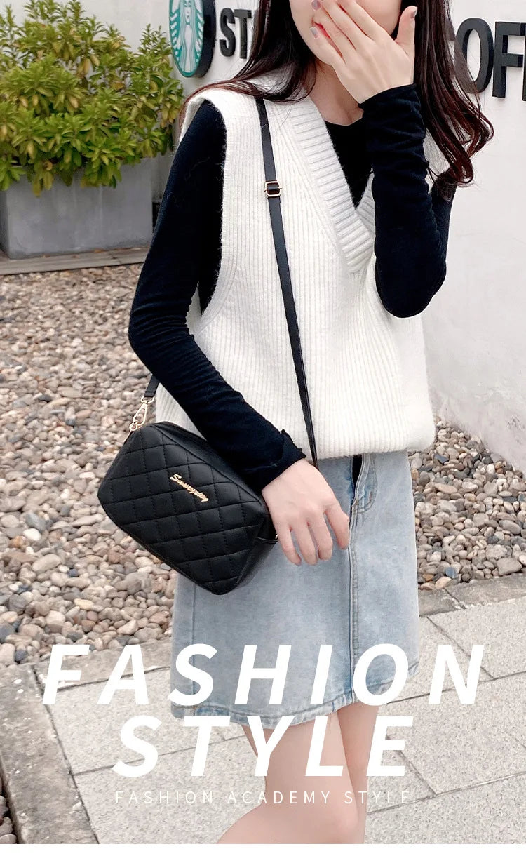 2023 borla pequena bolsa mensageiro para mulheres tendência lingge bordado câmera feminina bolsa de ombro moda corrente senhoras crossbody sacos