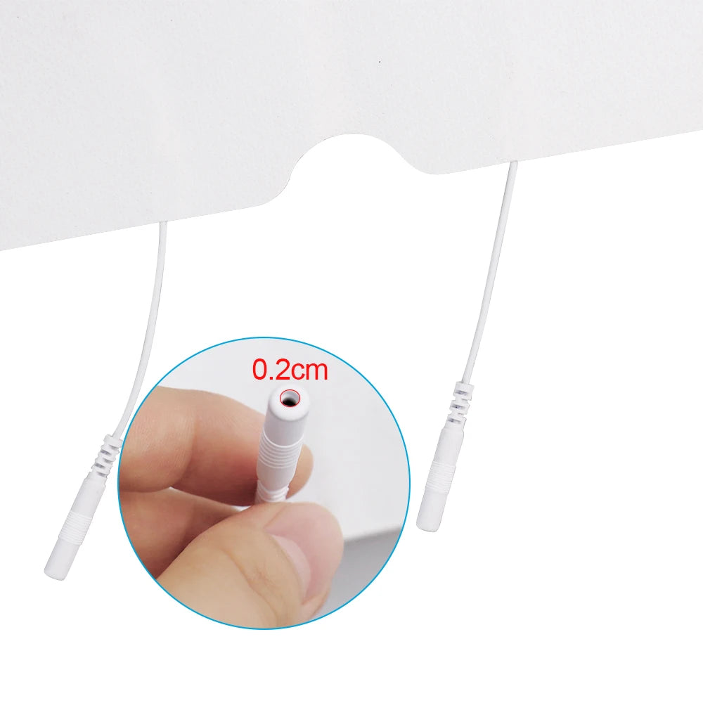 Almofadas de eletrodo ems, plugue de 2 mm 34x13cm para ombro, acupuntura, estimulador muscular, massageador, dezenas, fisioterapia, cuidados de saúde, 1 peça