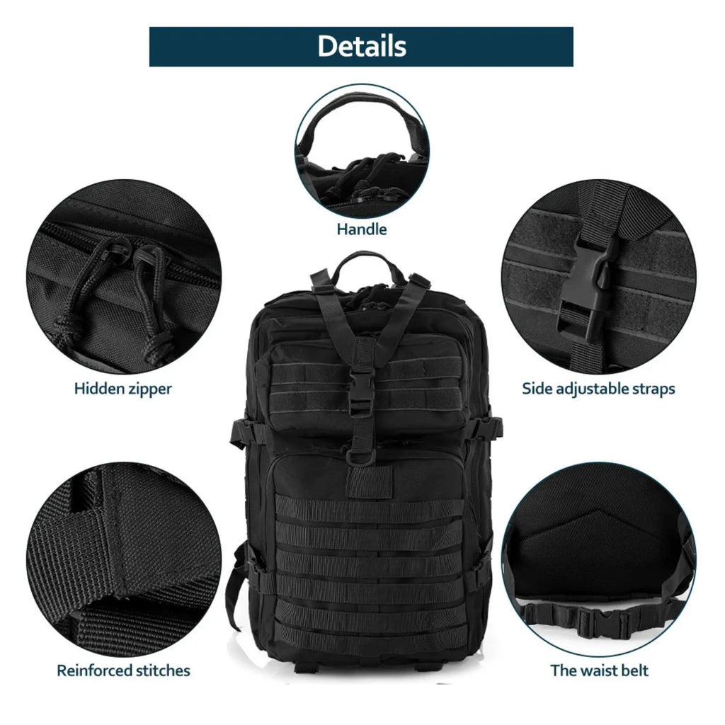 25l/50l resistente náilon impermeável tático esportes trekking pesca caça acampamento caminhadas saco mochila ao ar livre