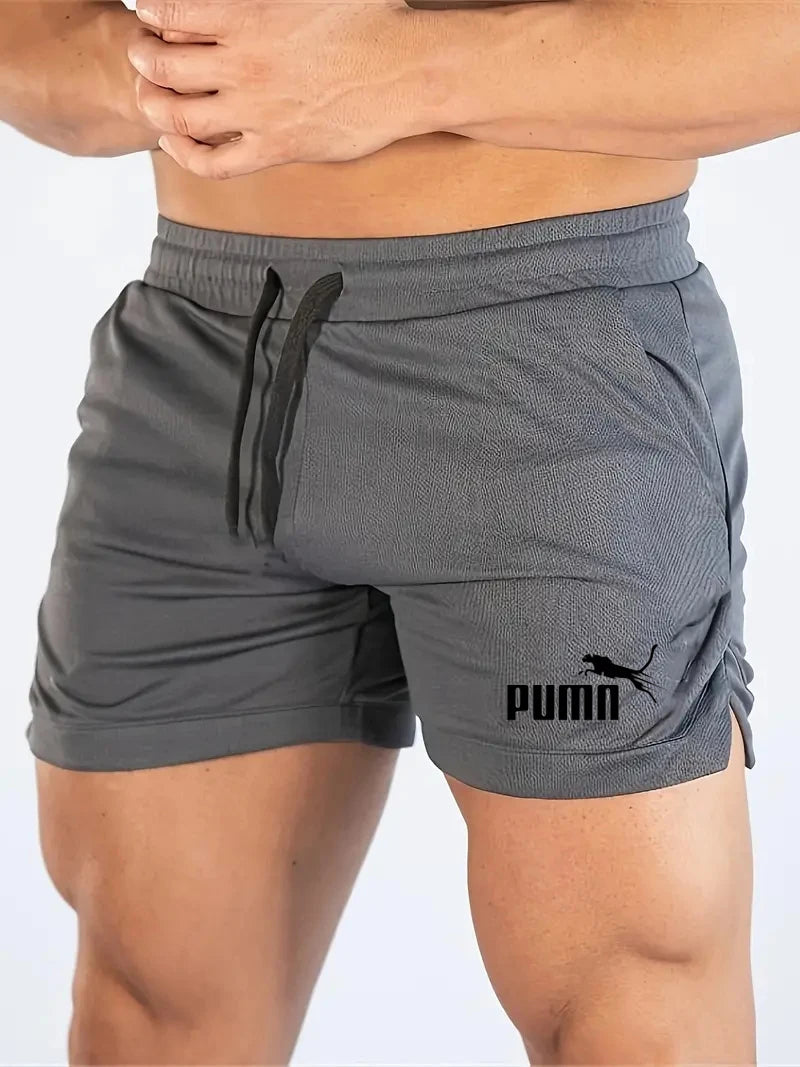 Calções de malha de verão de secagem rápida esportes masculinos shorts casuais calças de praia respiráveis adequadas para fitness ao ar livre correndo