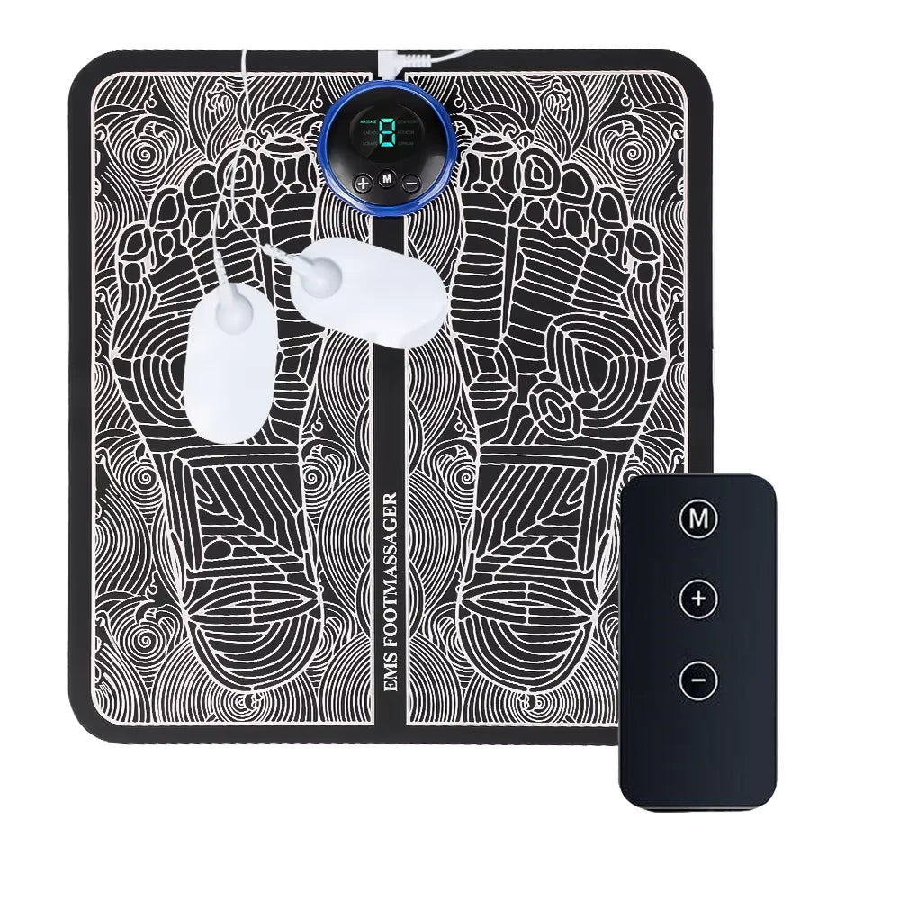 Almofada massageadora elétrica para pés, massagem muscular, treinador de relaxamento para massagem, fitness, esporte ao ar livre, casa, família, relaxamento