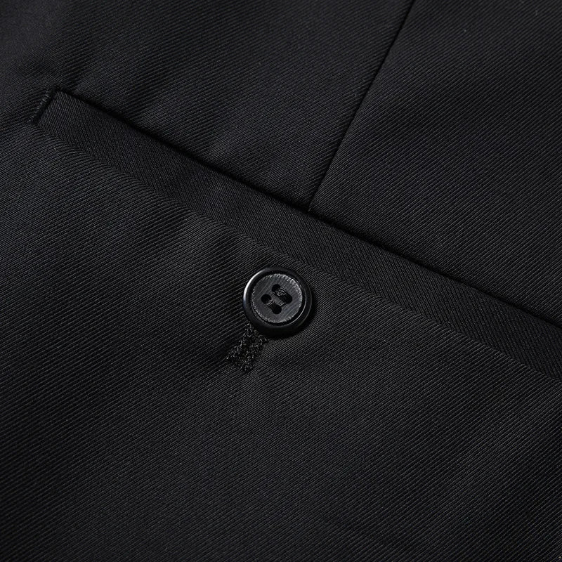 A nova loja oferece preços com desconto casual formal negócios masculino moda cavalheiro cor sólida terno cabido para todas as estações