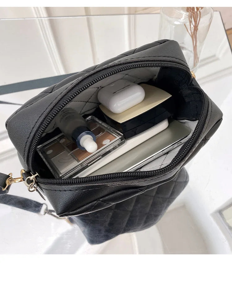 2023 borla pequena bolsa mensageiro para mulheres tendência lingge bordado câmera feminina bolsa de ombro moda corrente senhoras crossbody sacos
