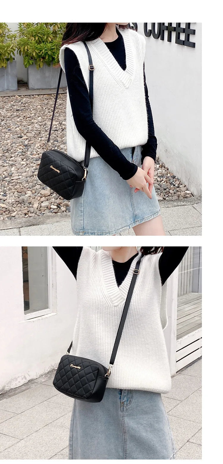 2023 borla pequena bolsa mensageiro para mulheres tendência lingge bordado câmera feminina bolsa de ombro moda corrente senhoras crossbody sacos