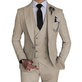 Terno de casamento monocromático masculino, boutique de lazer, casaco de negócios, calças, colete, vestido, blazers, jaqueta, calças, 3 peças, nova moda