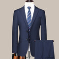 2024 masculino fino-ajuste de dois botões terno de negócios profissional trabalho formal conjunto de duas peças calças incluídas S-6XL
