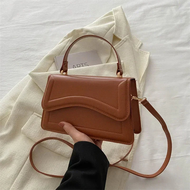 Alta qualidade bolsa de couro do plutônio bolsa feminina cor sólida ombro crossbody sacos senhora mensageiro pequena tote para meninas