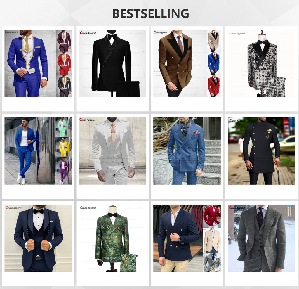 Conjuntos de terno clássico masculino atividades formais sob medida fino ajuste roupas casamento elegante padrinho trajes blazer calças 2 peças