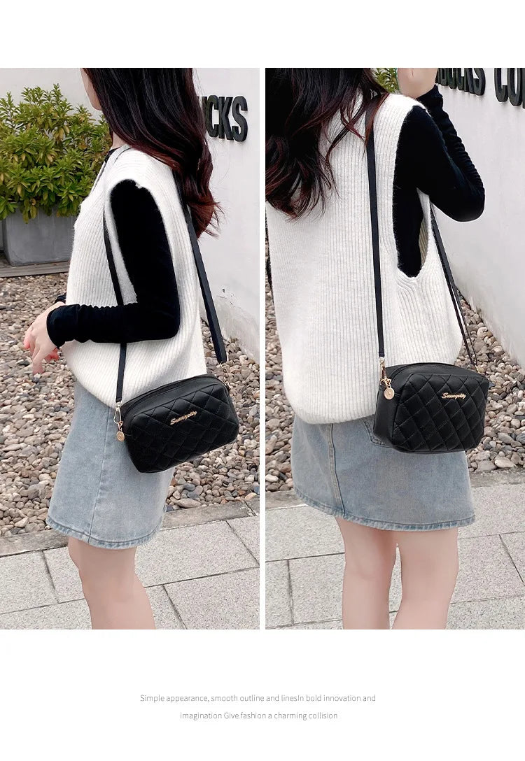 2023 borla pequena bolsa mensageiro para mulheres tendência lingge bordado câmera feminina bolsa de ombro moda corrente senhoras crossbody sacos