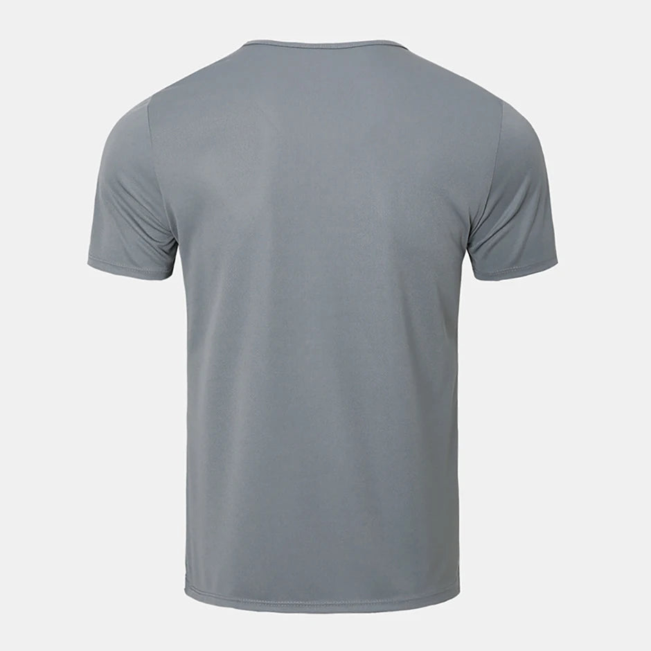1/4 pçs masculino verão moda impressão de secagem rápida de manga curta juventude lazer esportes fitness respirável topo de meia-idade solto t