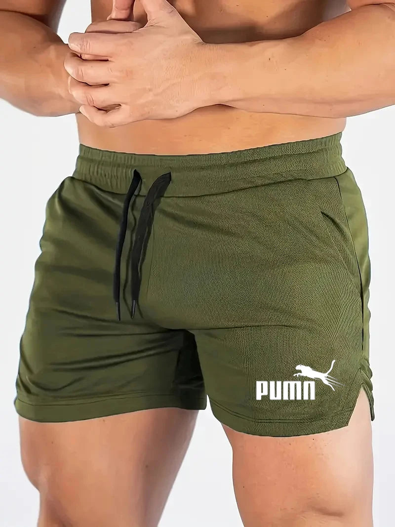 Calções de malha de verão de secagem rápida esportes masculinos shorts casuais calças de praia respiráveis adequadas para fitness ao ar livre correndo