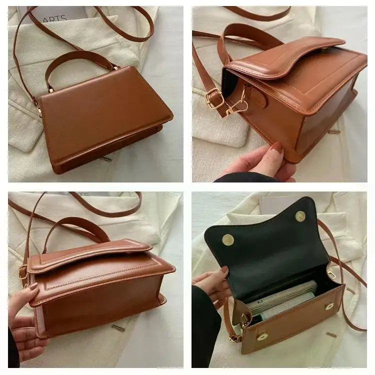 Alta qualidade bolsa de couro do plutônio bolsa feminina cor sólida ombro crossbody sacos senhora mensageiro pequena tote para meninas
