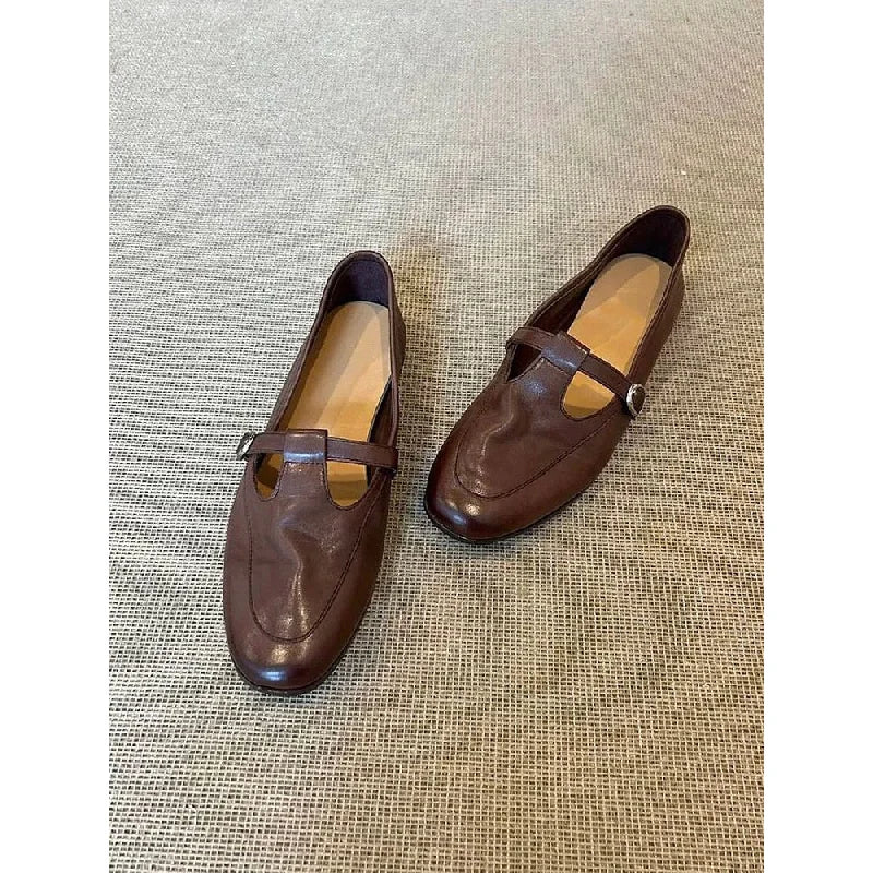 2025 primavera/outono novos sapatos femininos vintage mary jane-dedo quadrado baixo corte apartamentos mocassins de couro macio estilo britânico sapatos casuais