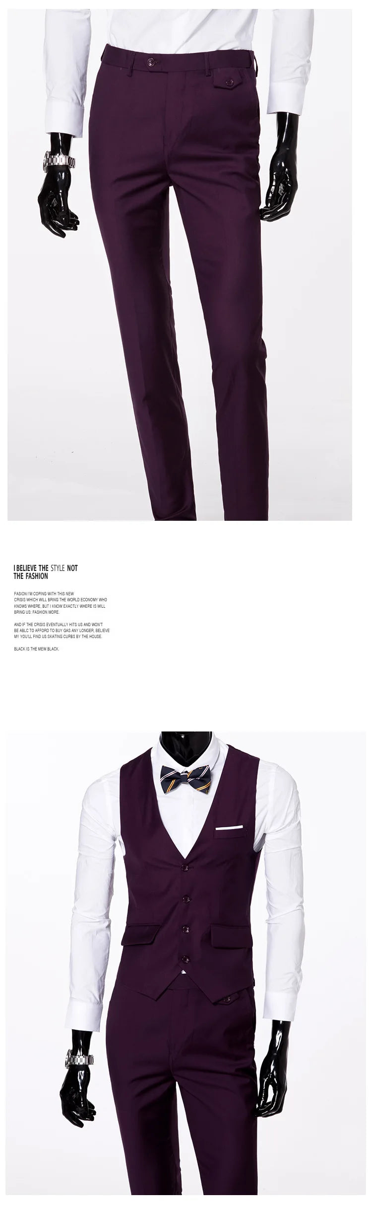 Conjunto de terno masculino de um botão fino ajuste casual tecido de mistura de algodão para trabalho versátil estilo clássico terno de três peças negócios casual