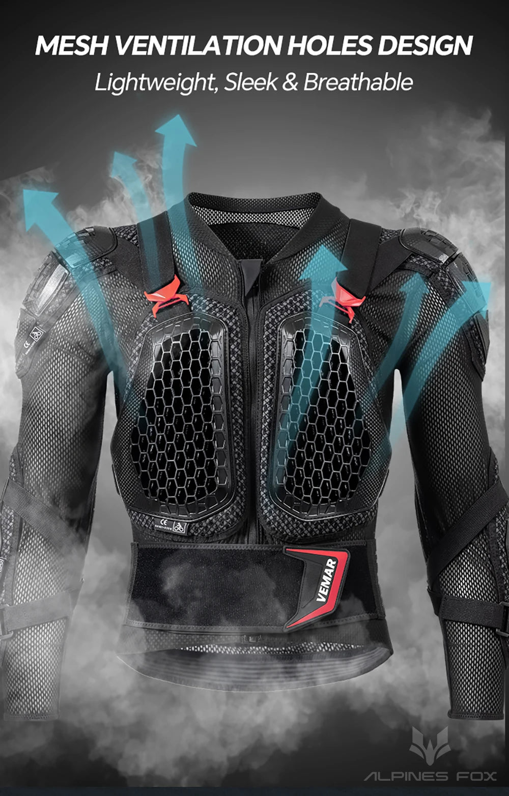 VEMAR 2025 Homens Nova Jaqueta de Motocicleta Moto Armadura MX Armadura Jaqueta de Corrida de Motocross Aprovação CE Moto Moto Equipamento de Proteção
