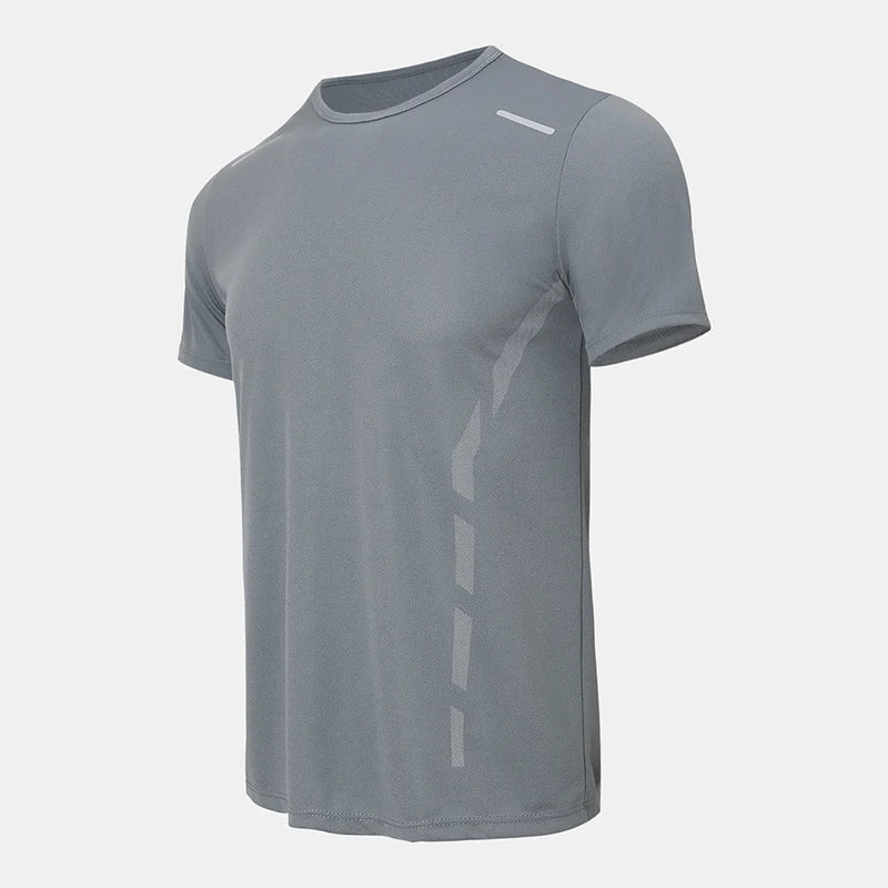 1/4 pçs masculino verão moda impressão de secagem rápida de manga curta juventude lazer esportes fitness respirável topo de meia-idade solto t