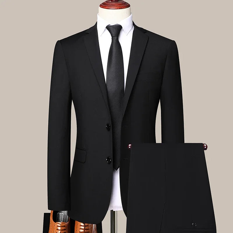 Terno ao ar livre (blazer + calças) moda masculina negócios cavalheiro terno de negócios fino decoração ao ar livre corpo casamento terno casual