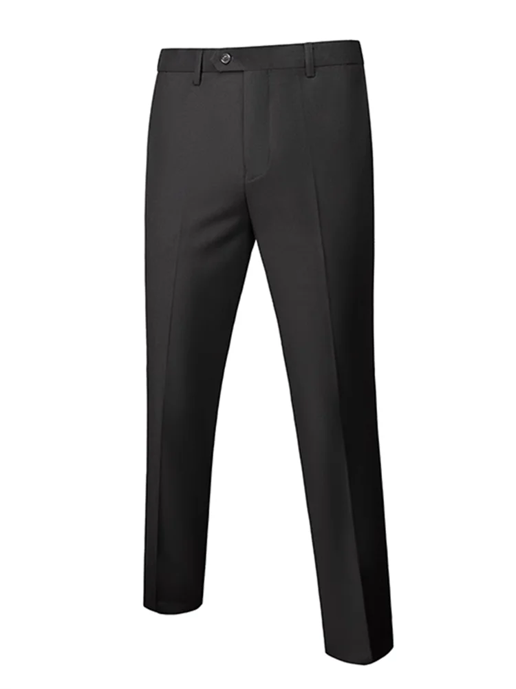 Terno masculino de 2 peças adequado para ternos de negócios de casamento, conjuntos de jaquetas e calças de botão único, conjuntos de jaqueta slim fit