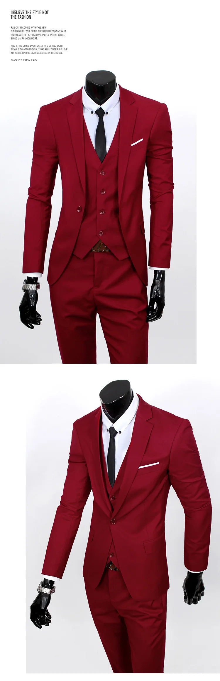 Conjunto de terno masculino de um botão fino ajuste casual tecido de mistura de algodão para trabalho versátil estilo clássico terno de três peças negócios casual