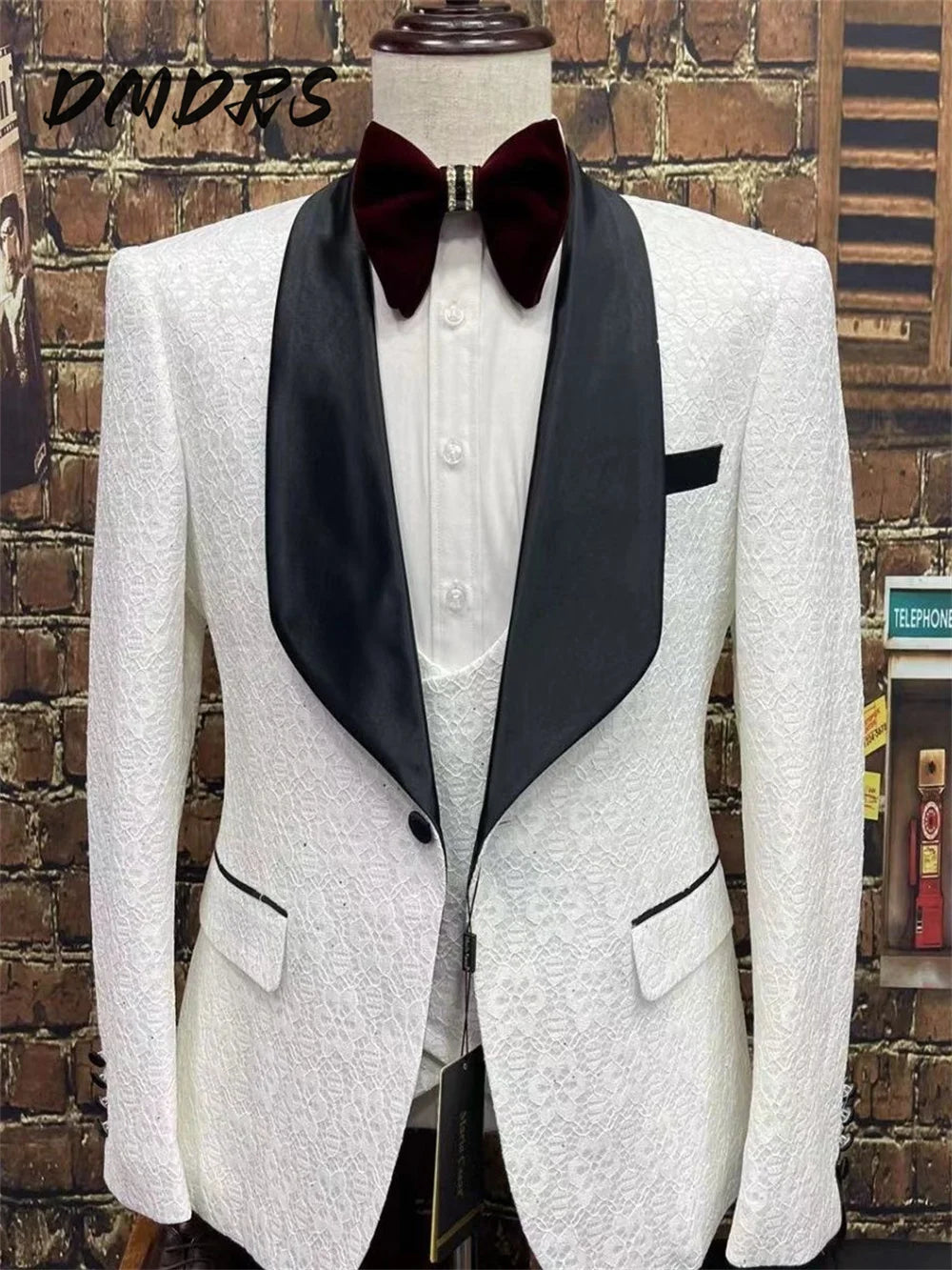 Clássico cor sólida conjunto de terno masculino para vestido de casamento elegante único breasted jaqueta calças para negócios padrinhos vestidos
