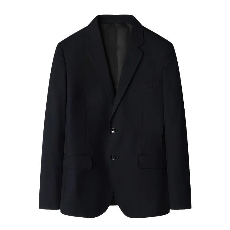 Terno de escritório masculino, casaco formal, calças plus size 6xl 7xl, blazer, trabalho de negócios, 2 peças, conjunto de padrinhos masculinos, roupas pretas, cinza e azuis