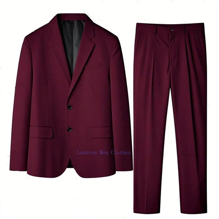 Terno de escritório masculino, casaco formal, calças plus size 6xl 7xl, blazer, trabalho de negócios, 2 peças, conjunto de padrinhos masculinos, roupas pretas, cinza e azuis