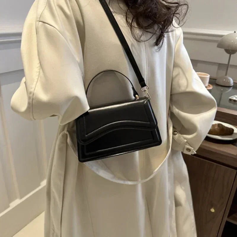 Alta qualidade bolsa de couro do plutônio bolsa feminina cor sólida ombro crossbody sacos senhora mensageiro pequena tote para meninas