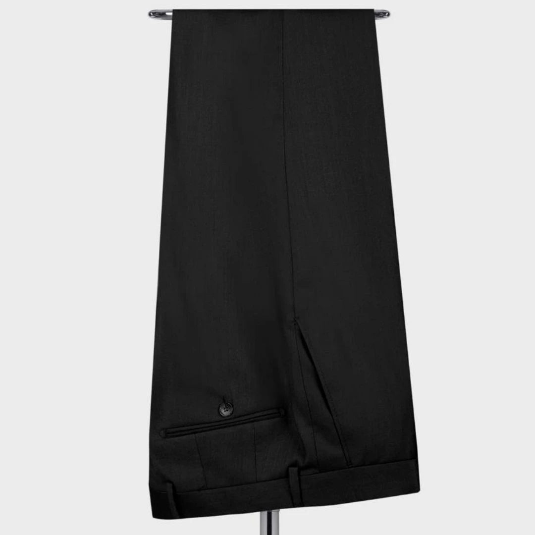 Terno masculino 2 peças preto com lapela brilhante botão duplo para casamento banquete trabalho escritório negócios jaqueta casual com calças