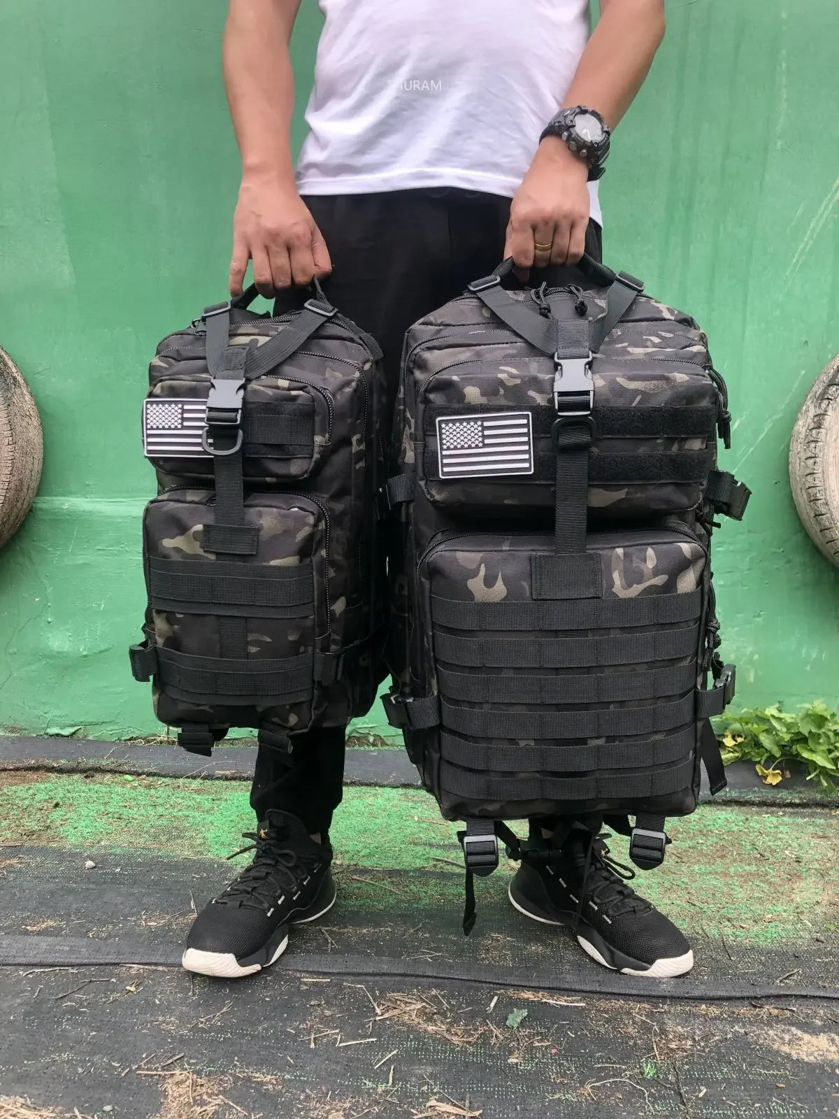 25l/50l resistente náilon impermeável tático esportes trekking pesca caça acampamento caminhadas saco mochila ao ar livre