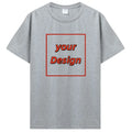 Camiseta personalizada com estampa personalizada, camiseta masculina e feminina personalizada, faça você mesmo, como foto ou logotipo, camiseta de algodão, roupas masculinas