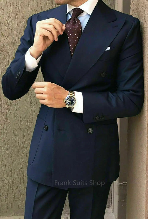 2 peça terno de casamento masculino moda magro terno de escritório de negócios masculino blazer calças smoking para o noivo traje de casamento homme