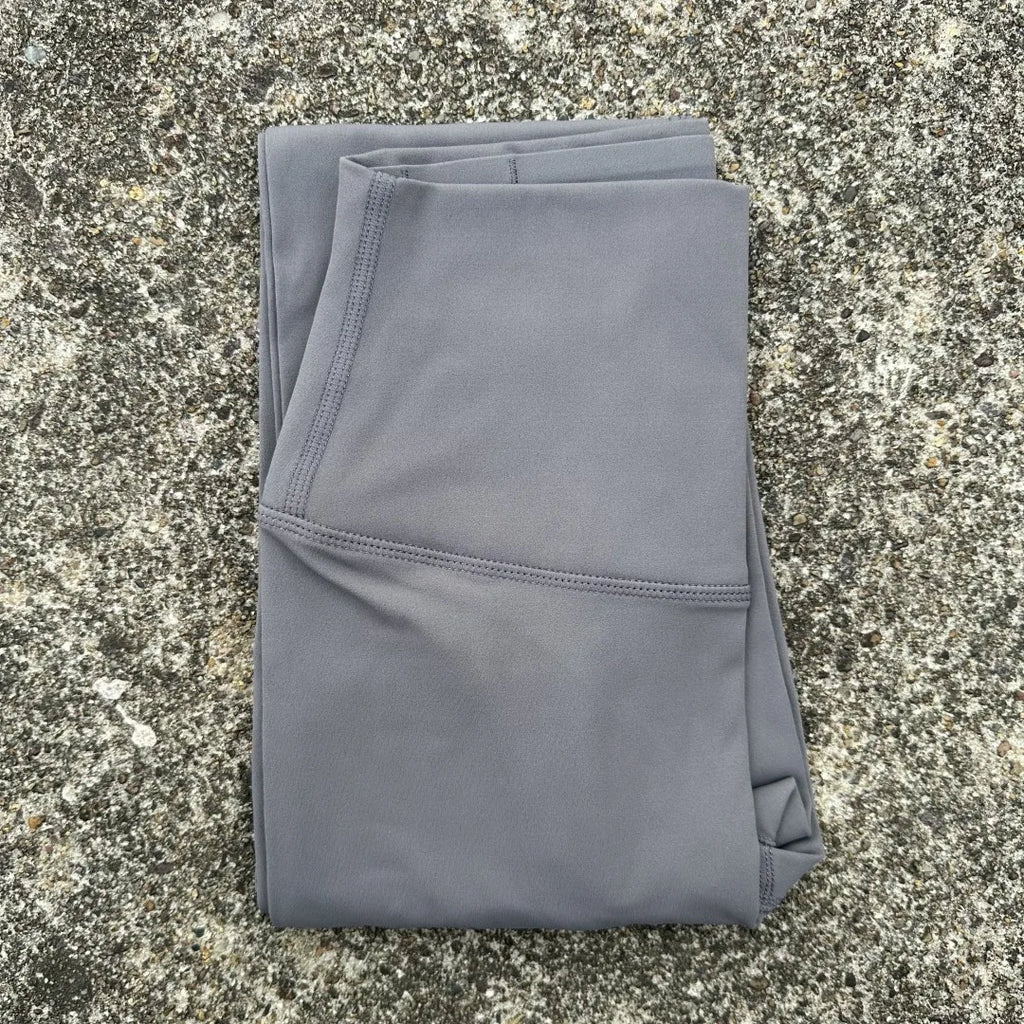 Cor sólida cintura alta yoga legging macio feminino esporte calça apertado manteiga atlético ginásio treinamento abrangente jog volta cintura bolso