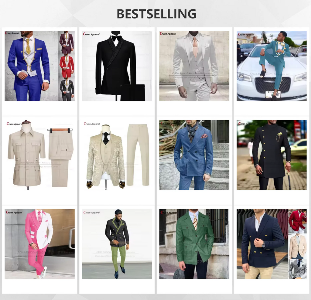 Conjuntos de terno clássico masculino atividades formais sob medida fino ajuste roupas casamento elegante padrinho trajes blazer calças 2 peças