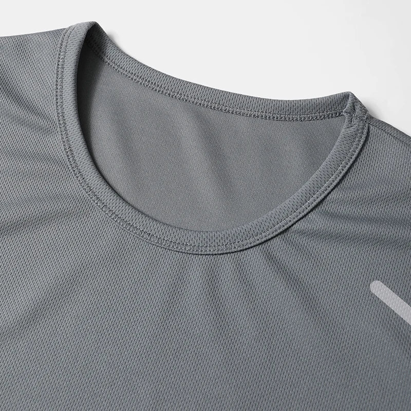 1/4 pçs masculino verão moda impressão de secagem rápida de manga curta juventude lazer esportes fitness respirável topo de meia-idade solto t