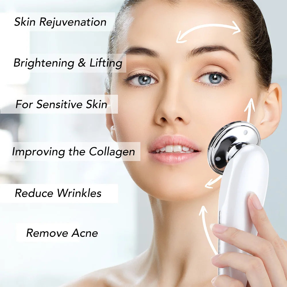 7 em 1 dispositivo de levantamento facial ems microcorrente rejuvenescimento da pele led facial pescoço endurecimento massageador rosto aparelho de cuidados de beleza