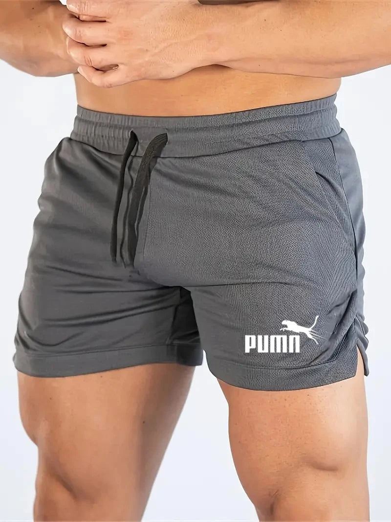 Calções de malha de verão de secagem rápida esportes masculinos shorts casuais calças de praia respiráveis adequadas para fitness ao ar livre correndo